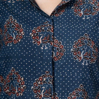 Ajrakh Print Cotton Shirt