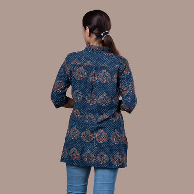 Ajrakh Print Cotton Shirt