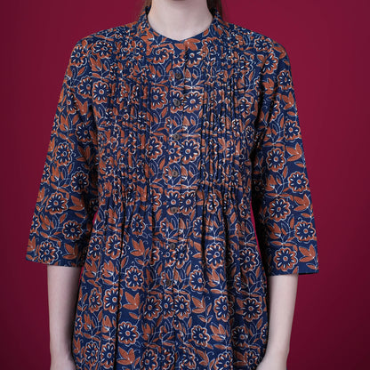 Floral Printed A-Line Cotton Tunic