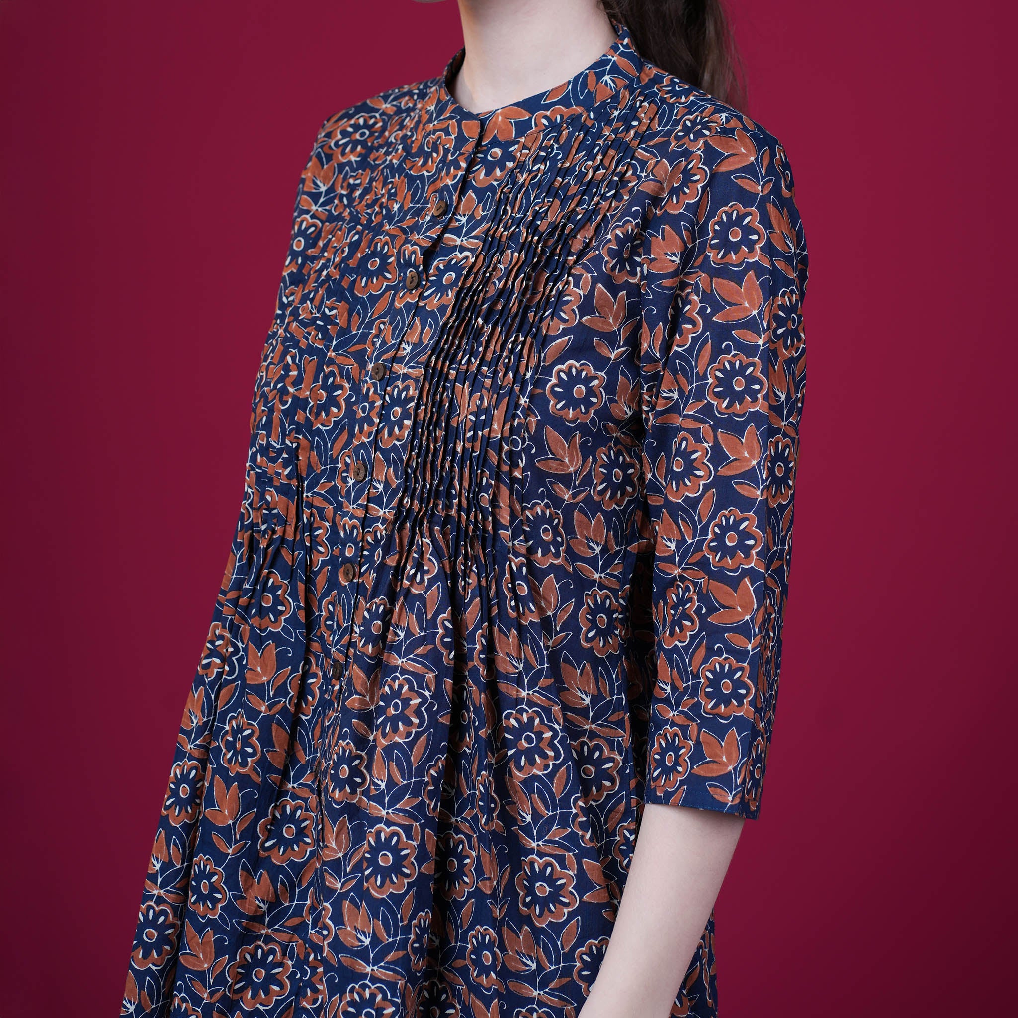 Floral Printed A-Line Cotton Tunic