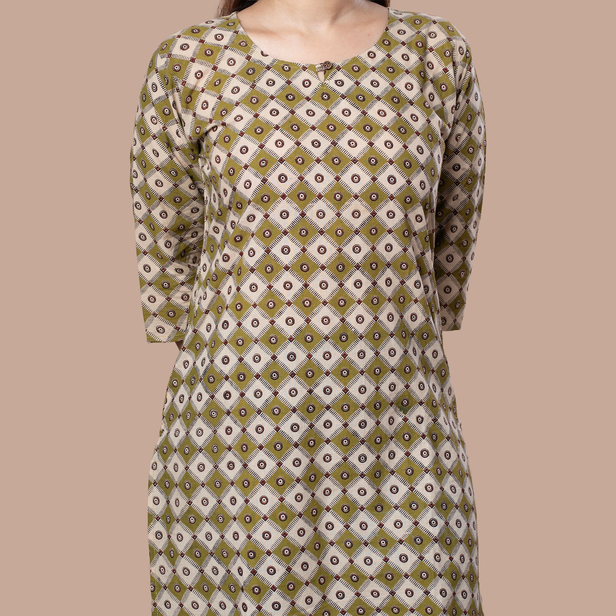 Kalamakari Print Cotton Kurta