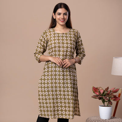 Kalamakari Print Cotton Kurta