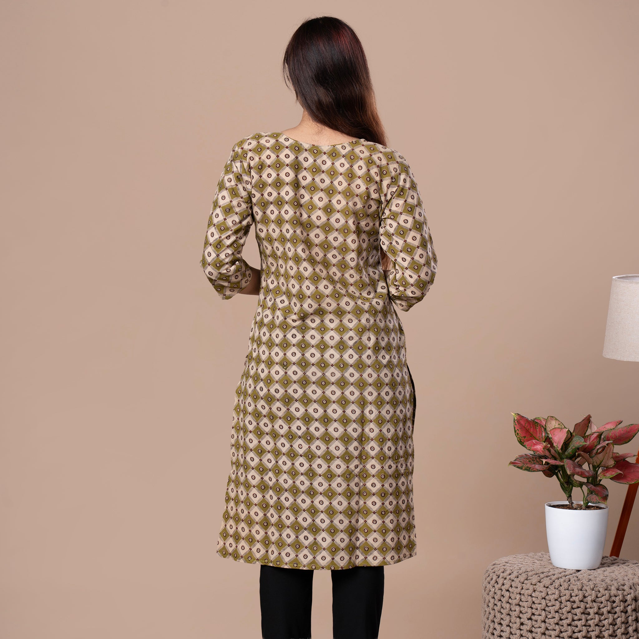 Kalamakari Print Cotton Kurta
