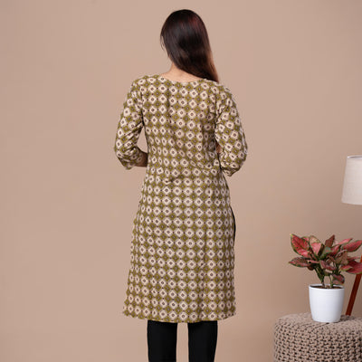 Kalamakari Print Cotton Kurta