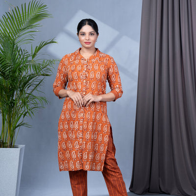 Dabu Print Cotton Co-Ord Set