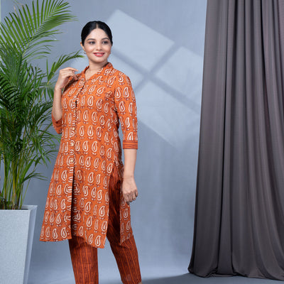 Dabu Print Cotton Co-Ord Set