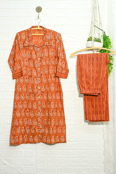 Dabu Print Cotton Co-Ord Set