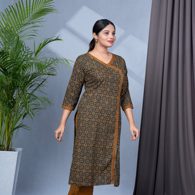Patola Print Cotton Kurta Pant Dupatta Set