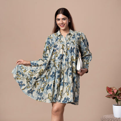 Abstract Print Cotton Boho Tunic