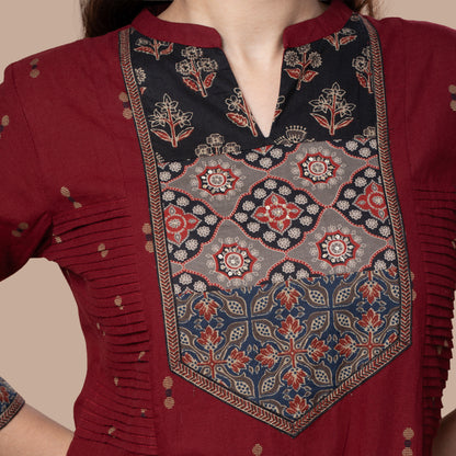 Ajrakh Handloom Cotton Kurta