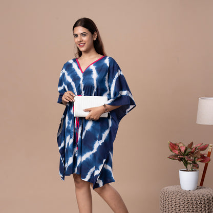 Shibhori Cotton Kaftan Tunic