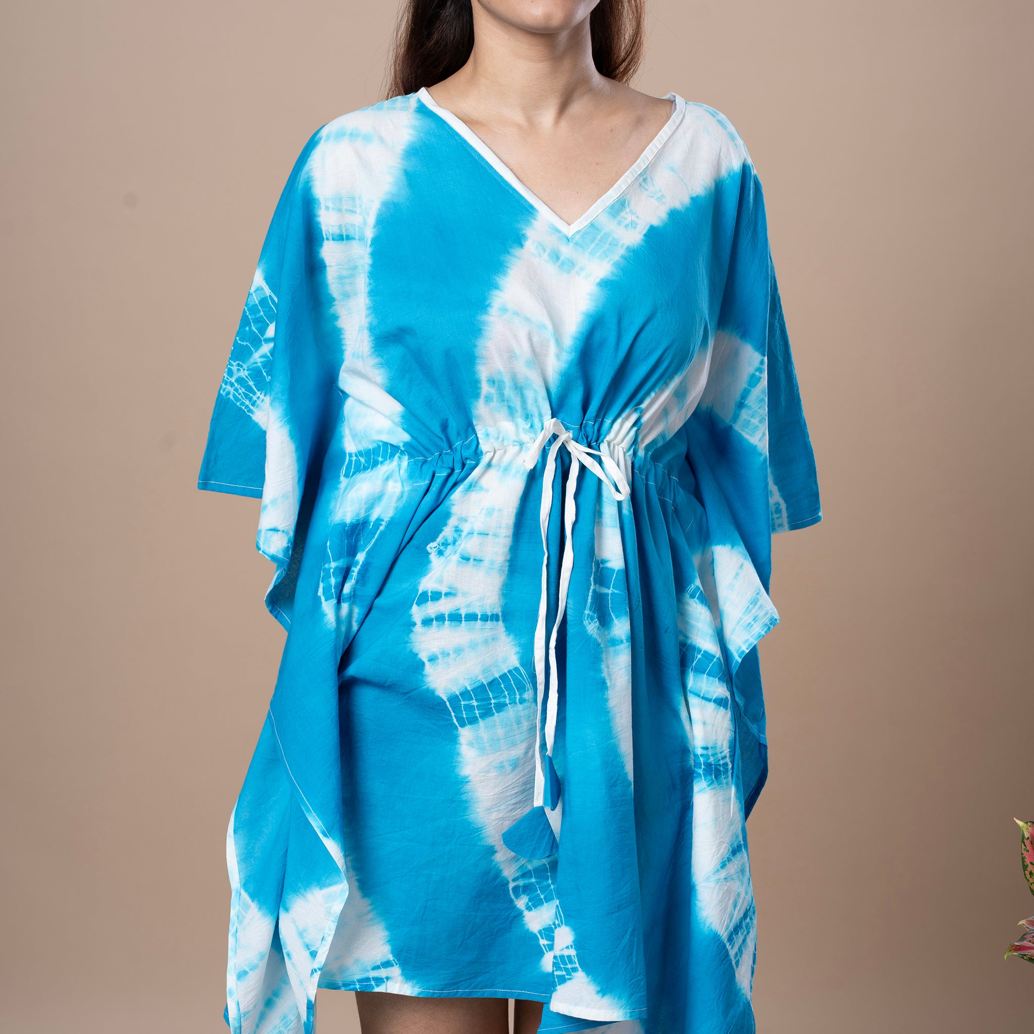 Shibhori Cotton Kaftan Tunic