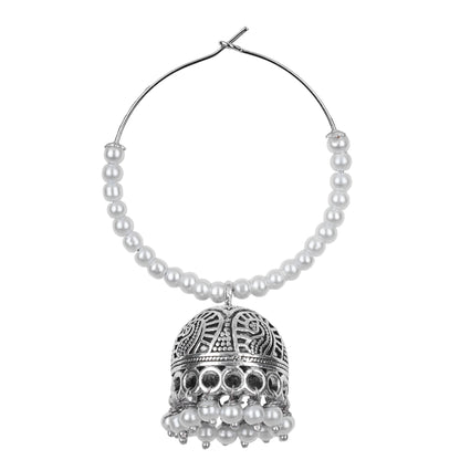 Ethnic Oxidised German Silver Earring