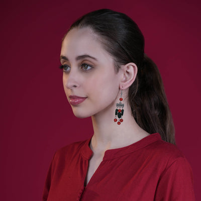 Bohemian Glass Bead Dangler Earring