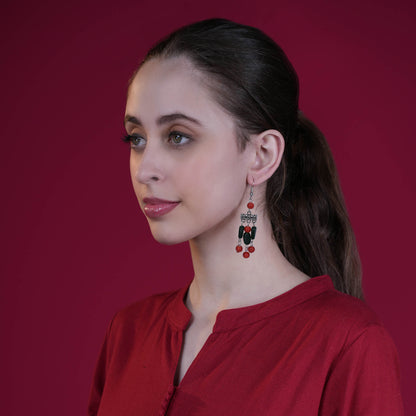 Bohemian Glass Bead Dangler Earring