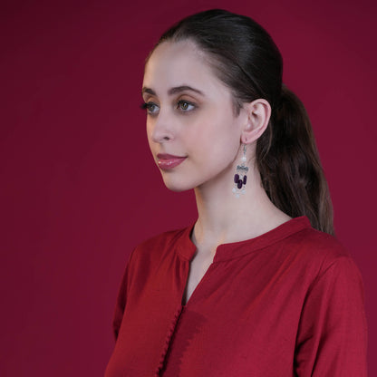 Bohemian Glass Bead Dangler Earring