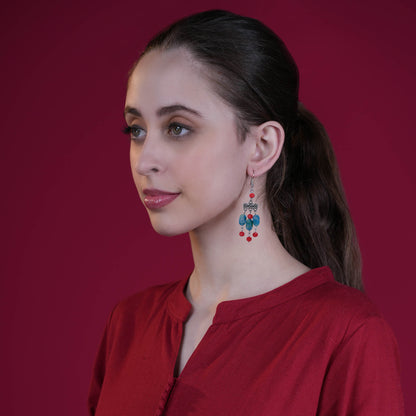 Bohemian Glass Bead Dangler Earring