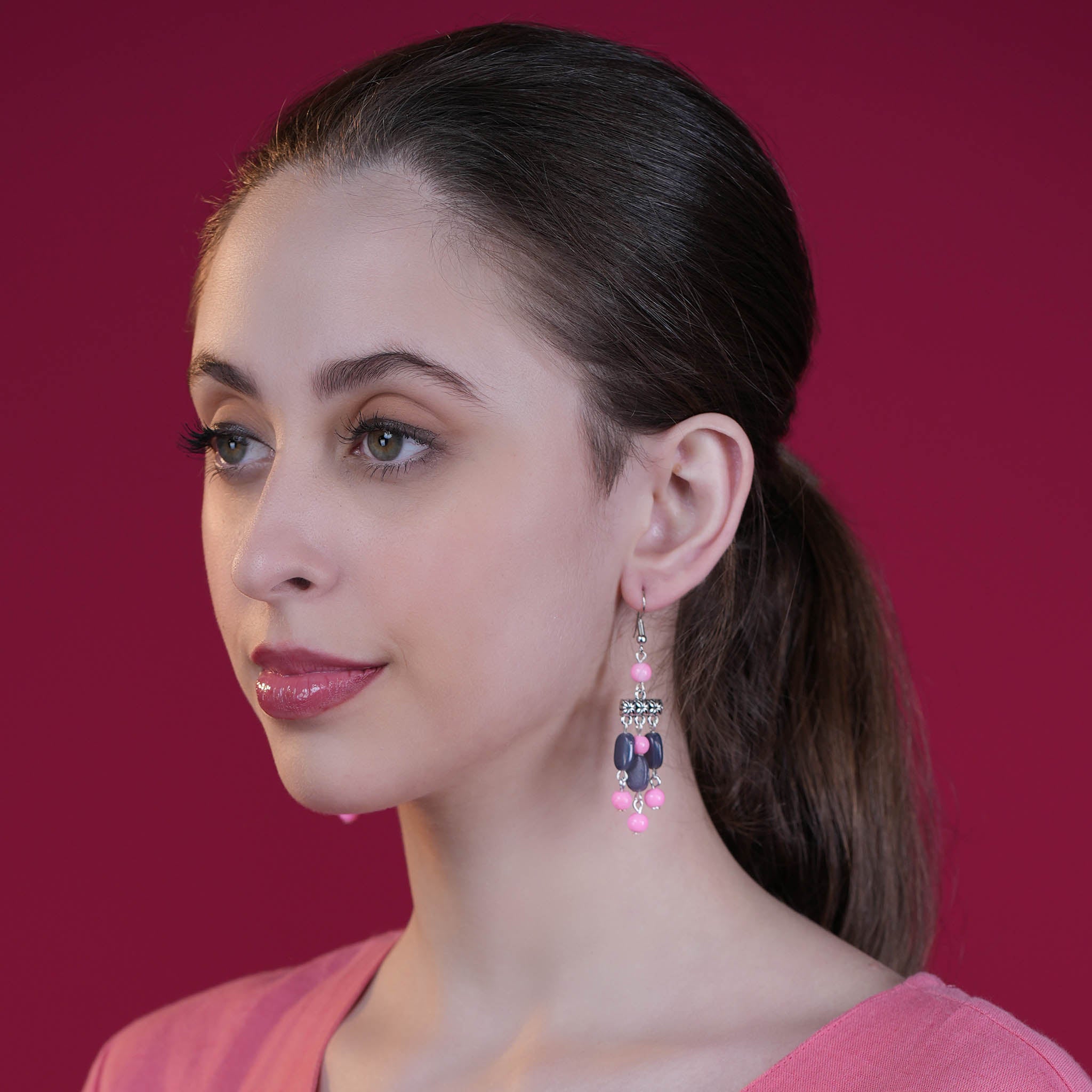 Bohemian Glass Bead Dangler Earring