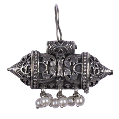 Traditonal Silver Look Alike Hook Earring