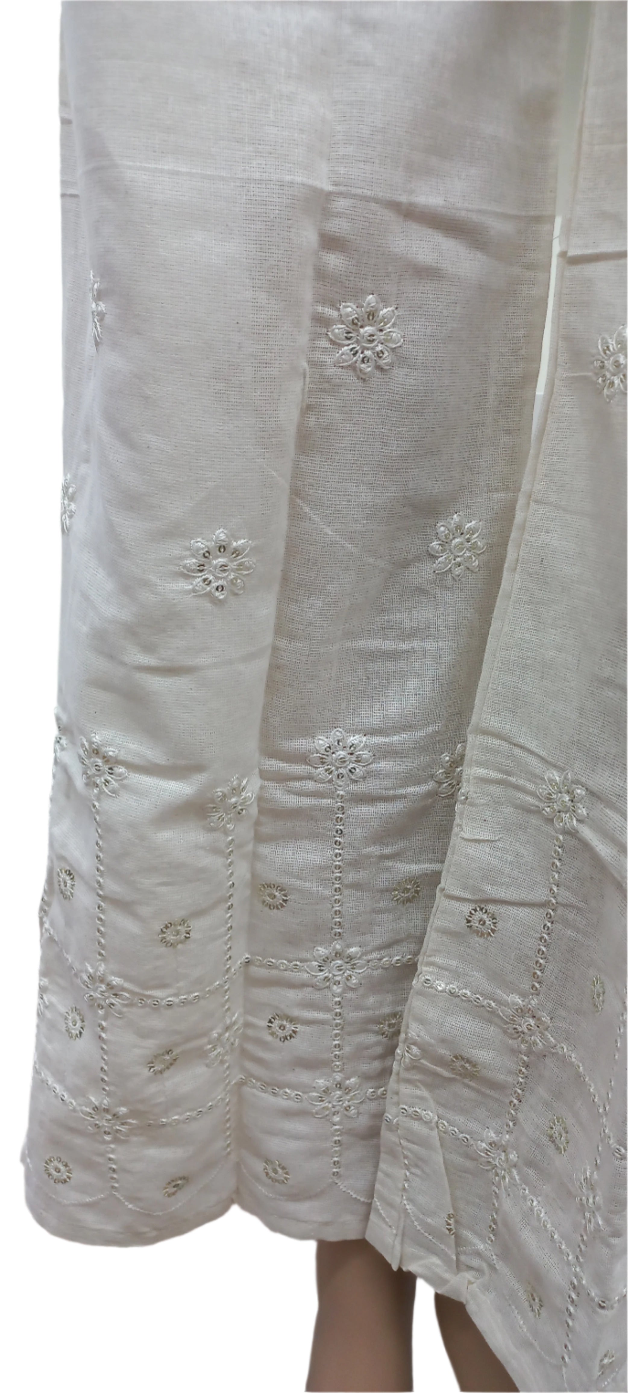 Sequin And Embroidery Khadi Cotton Pallazo