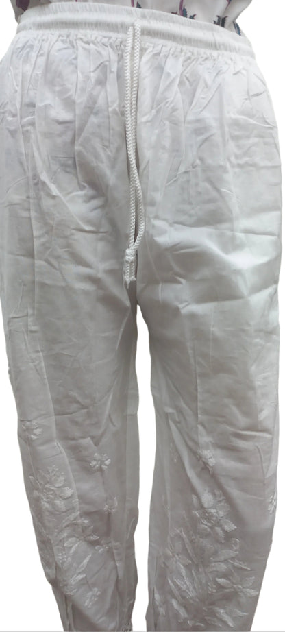 Chikankari Afghan Cotton Pant