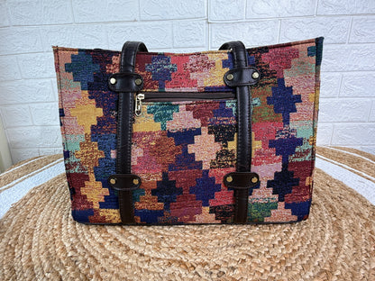 Woven Jacquard Tote