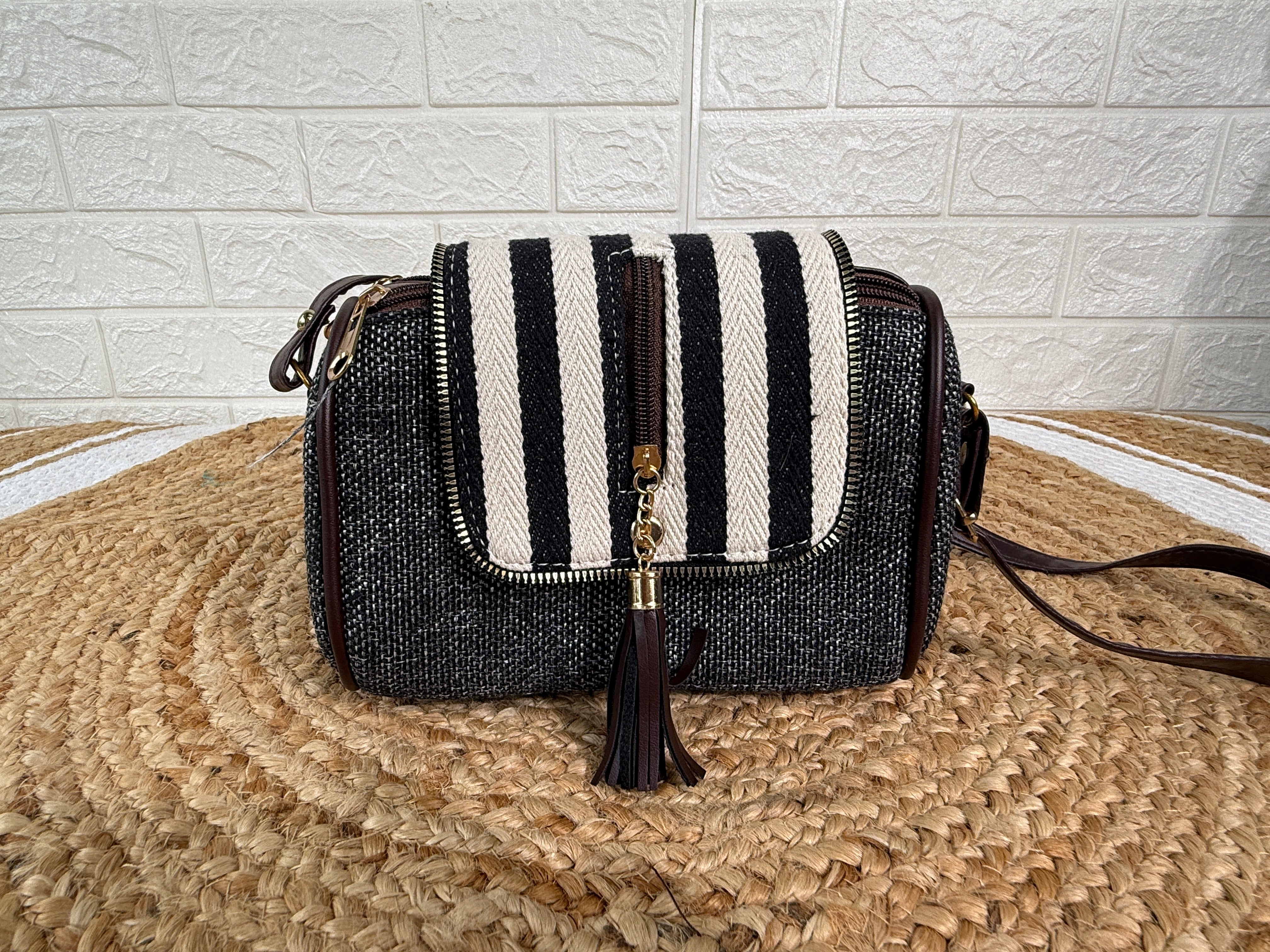 Mini Jacquard Sling Bag