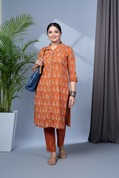 Dabu Print Co-Ord Set - Editorial